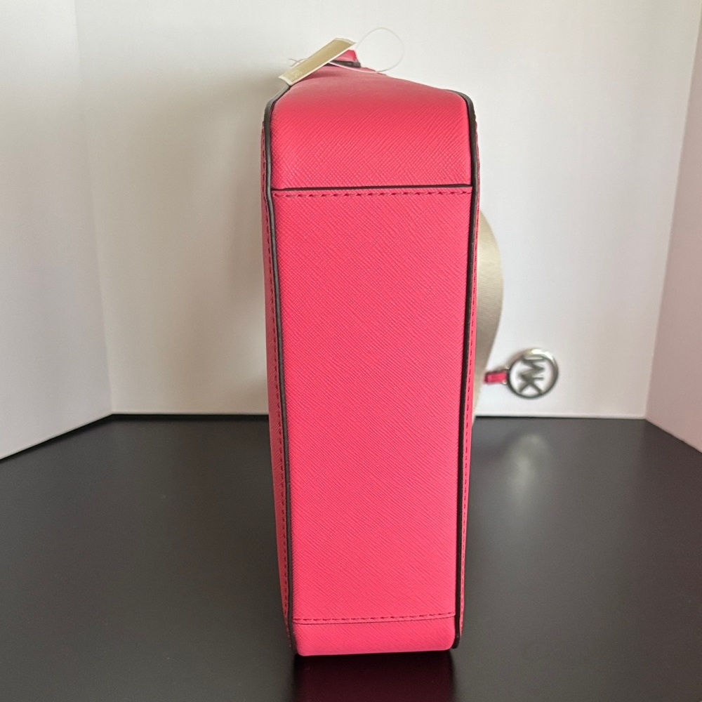 ☀️Michael Michael Kors Jet Set small Travel Crossbody Bag Hibiscus With Dust Bag - Picture 10 of 12